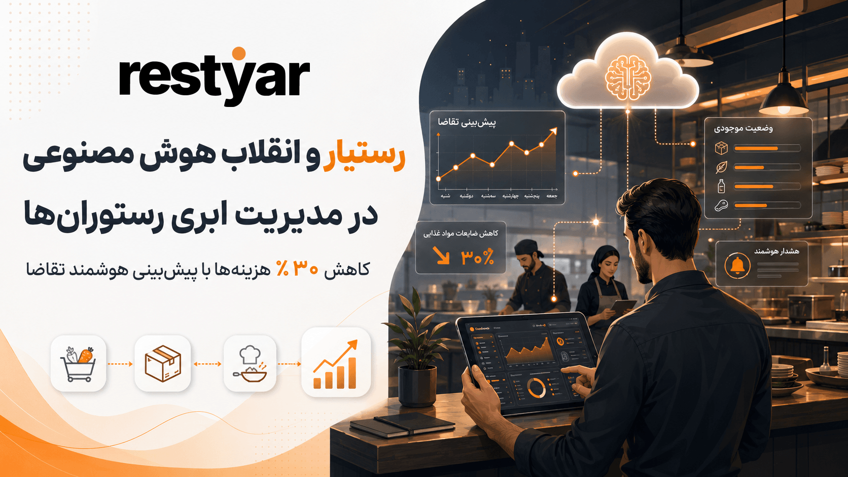 پیشبینی هوشمند تقاضا با رستیار برای کاهش هزینههای رستوران و کافه